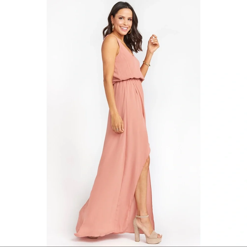 Show Me Your Mumu Kendall Dress in Rustic Mauve Crisp Size XS - Picture 2 of 10